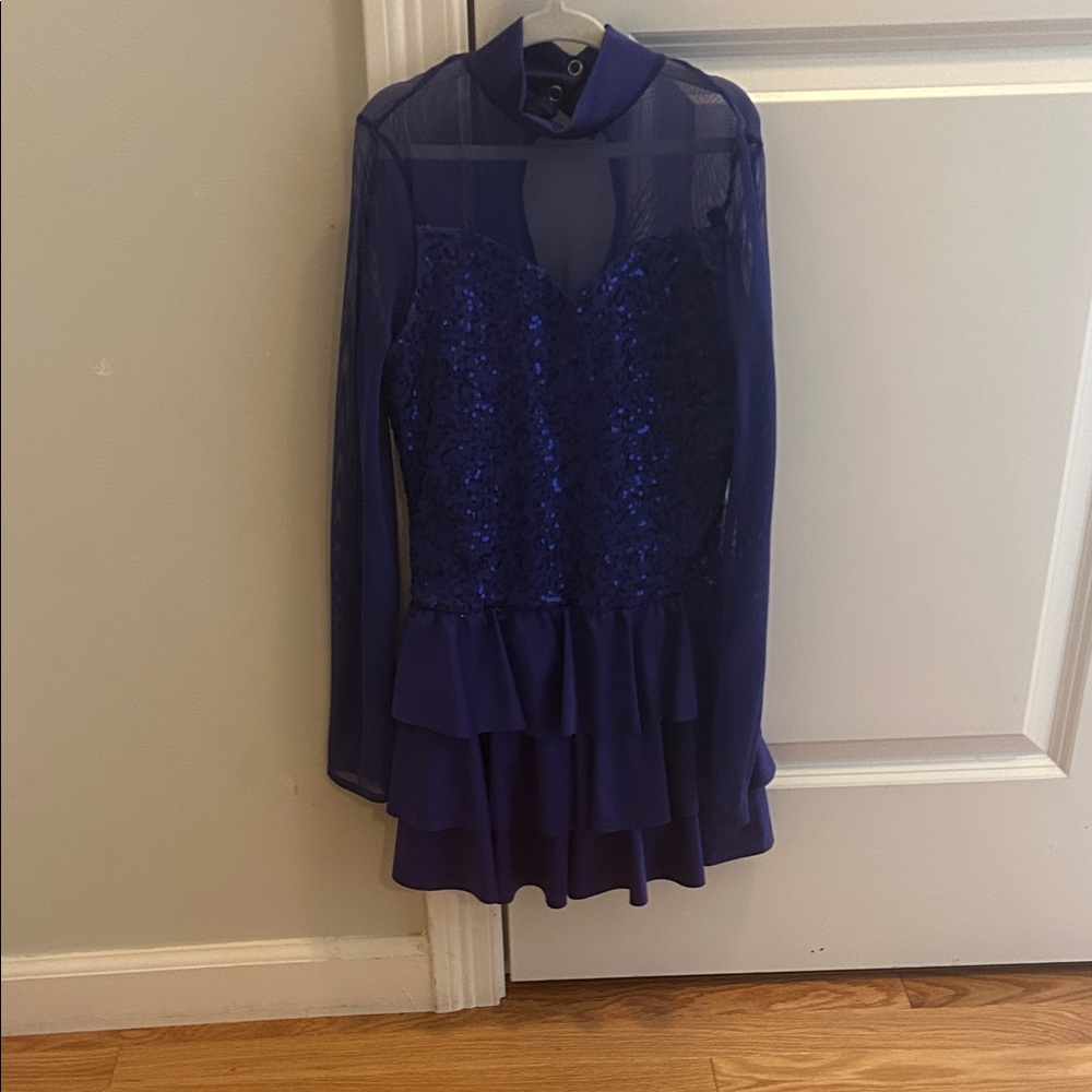 Weissman Royal Blue Sequin Costume